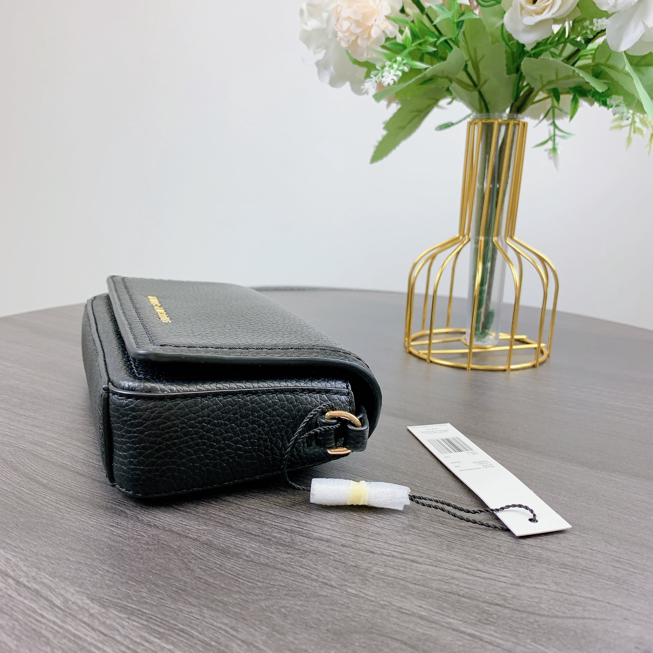 Marc Jacobs H107L01FA21 Mini Leather Crossbody Bag IN BLACK