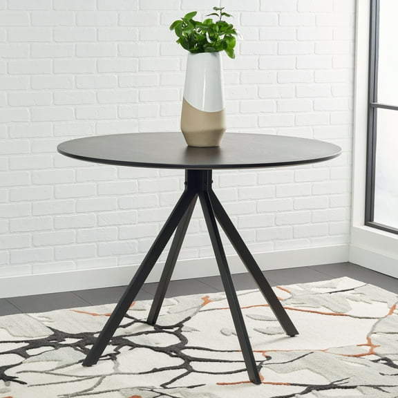 Safavieh Skyden 39" Round Contemporary Dining Table, Black