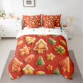 thumbnail image 2 of jejeloiu Christmas Tree Cookie Bedding Comforter Set 7pcs,Sweet Dessert Theme Queen Bedding Sets,Happy New Yearves Queen Sheet Sets For Teens,Microfiber Bedroom Decor Reversible, 2 of 8