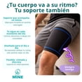 thumbnail image 4 of Muslera Compresiva para Cuádriceps e Isquiotibiales - Soporte Deportivo Elástico Antideslizante para Hombre y Mujer - Alivio de Dolor, Rotura de Fibras y Recuperación Muscular (1 pza), 4 of 10
