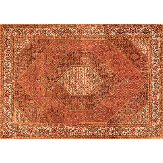 Ahgly Company Indoor Rectangle Persian Orange Traditional Area Rugs, 6' x 9'