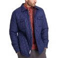 thumbnail image 1 of Chaqueta cortavientos acolchada resistente a la intemperie para hombre, azul, grande, 1 of 1