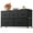 Charcoal Black, variant on GALAXHERO 5-Drawer Dressers for Bedroom, Wide Chest of Drawers Nightstand Storage Tower with Fabric Bins for Closet, Living Room, Hallway, Pink