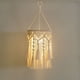 thumbnail image 2 of Pantalla de Lámpara Boho, Lámpara Colgante Boho Pantalla de Lámpara de Macramé Hecha A Mano Luz Colgante Enchufable, Luces Colgantes Bohemias, 2 of 5