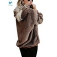 thumbnail image 3 of Deago Women's Oversized Fuzzy Casual Loose Sweatshirt Pullover Hoodies Long Sleeve Sweater with Pockets Outwear M-3XL, 3 of 6