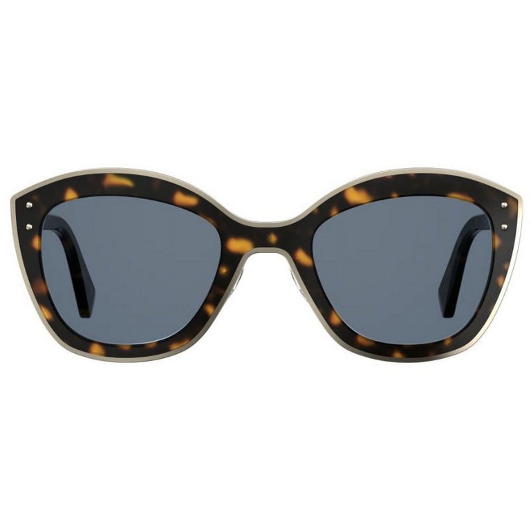MOSCHINO MOS050 S 0086 KU Sunglasses Dark Havana Frame Blue  display picture 1