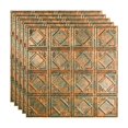 thumbnail image 1 of FASÄDE Traditional 4 Decorative Vinyl 2ft x 2ft Lay in Ceiling Panel in Copper Fantasy(5 Pack), 1 of 5