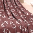 thumbnail image 3 of Maroon Footballs Pattern Blanket,Comfortable Soft Lamb Wool Throw Blanket,All Season,Warm Lightweight Blankets for Sofa Bed Couch Living Room Chair,60"x80", 3 of 4