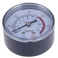 thumbnail image 2 of Bar air pressure gauge 13mm 1/4 bsp thread double scale for air compressor, 2 of 4