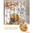 thumbnail image 6 of Fall Thanksgiving Shower Curtain Set ，Waterproof Fabric Shower Curtains Leaves Gnome Pumpkin Squirrel Shower Curtains for Bathroom,Bathroom Decor 36"x78", 6 of 7