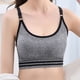 thumbnail image 3 of Sonducket Camiseta sin mangas, carpeta de pecho y ligera, diseño de cuello en U, carpetas elásticas para el pecho, Fitness, ejercicio, Ropa interior Rosa, 3 of 6
