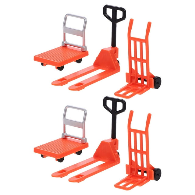 6 Pcs Jouet de Construction Miniature Orange en Plastique Kit d'Outils pour Enfants Compétences de Résolution de Problèmes Usage Scolaire