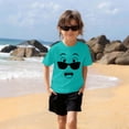 thumbnail image 4 of HOMADLES Short Sleeve Shirts for Boys Graphic Tees Summer Casual Daily T-Shirts, Mint Green 7-8 T, 4 of 6
