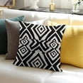 thumbnail image 3 of SHANXI Home Throw Pillow Covers Accent Decorative Black White Grey Pattern Pillow Cases Cushion Cover for Living Room Bed 22x22in, 3 of 5