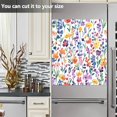 thumbnail image 3 of Yayeee Magnetic Dishwasher Cover for The Front Decoration Home Kitchen Machine Sticker Protector, Purple Wildflower Pattern, 3 of 6
