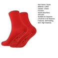 thumbnail image 7 of Skymirror 1 Pair Heated Socks 24 Hours Keep Your Feet Warm Silicone Soles Mid-tube High Elasticity Solid Color Sport Socks Cold Weather Cozy Socks, 7 of 7