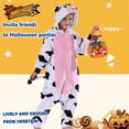 thumbnail image 7 of SWEETXIN Kids Cow Onesie Pajamas Halloween Plush Costume Sleepwear Christmas Gift for Girls Boys Jumpsuit 6Years, 7 of 7