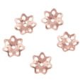 thumbnail image 4 of Lote de 5 piezas, de flores de plata de ley 925, espaciador, accesorios de joyería Oro rosa Zulema Abalorios, 4 of 8