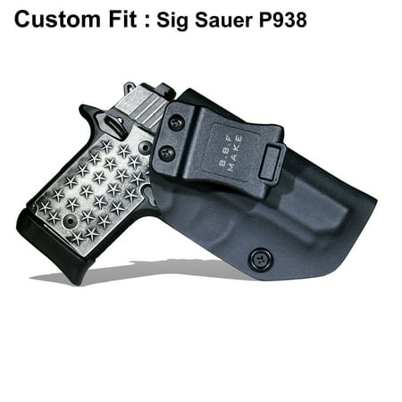 Sig Sauer Pistol Holster, Black Kydex Tactical P938 Concealed Carry (Best Concealed Carry Holster For Sig P938)