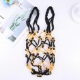 thumbnail image 2 of Heavy Duty Basketball Bag Drawstring Ball Mesh Net Nylon Soccer Carrier Mesh Net Bag Drawstring Storage Bag for Basketball Pocket(Yellow and Black), 2 of 4