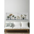 thumbnail image 6 of Marmont Hill White Potted Flowers Canvas Wall Art, 10" x 30", 6 of 7
