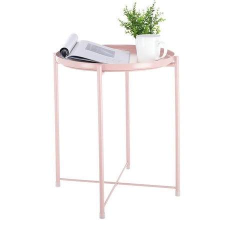 

fvwitlyh Paper Chandelier Party Decorations Tray Metal End Table Sofa Table Small Round Side Tables，-Rusty，Outdoor And Indoor Use For Putting Small Things Multi-use Crystals for Chandelier