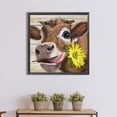 thumbnail image 4 of Pintura de diamante 5D DIY taladro redondo completo girasol y vaca decoración del hogar (K848) JShteea  El nuevo, 4 of 9