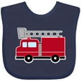 thumbnail image 3 of Inktastic Red Firefighter Fire Truck Boys or Girls Baby Bib, 3 of 4
