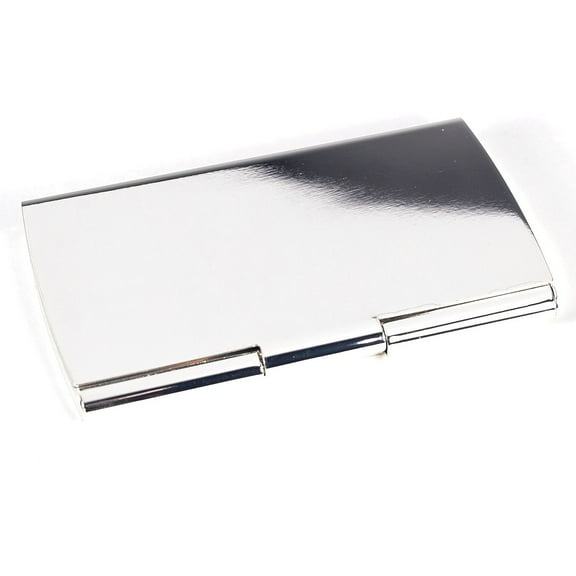 Bey-Berk Smooth Finish Business Card Case Silver Plated (D287S)