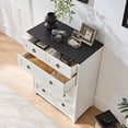 thumbnail image 3 of Joaxswe White Dresser for Bedroom, Wood 6 Drawer Modern Farmhouse Storage Cabinet for Bedroom Living Room Closet for Living Room, 3 of 7