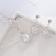 thumbnail image 4 of Xihbxyly Conjunto de Joyas de Diamantes de Moda, Pendientes y Collar con Un Diseño Conmovedor, Cadena Duradera, Caja de Regalo Especial, Regalo de San Valentín para Mujer, Regalo de Aniversario o Cum, 4 of 7
