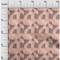 thumbnail image 2 of oneOone Silk Tabby Orange Fabric Tribal Sewing Material Print Fabric By The Yard 42 Inch Wide, 2 of 4