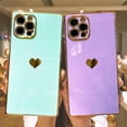 thumbnail image 4 of Square iPhone 13 Pro Max Case, Cute Full Camera Lens Protection & Electroplate Reinforced Corners Shockproof Edge Bumper Case Compatible with iPhone 13 Pro Max [6.7 inches] - Candy Pink, 4 of 5