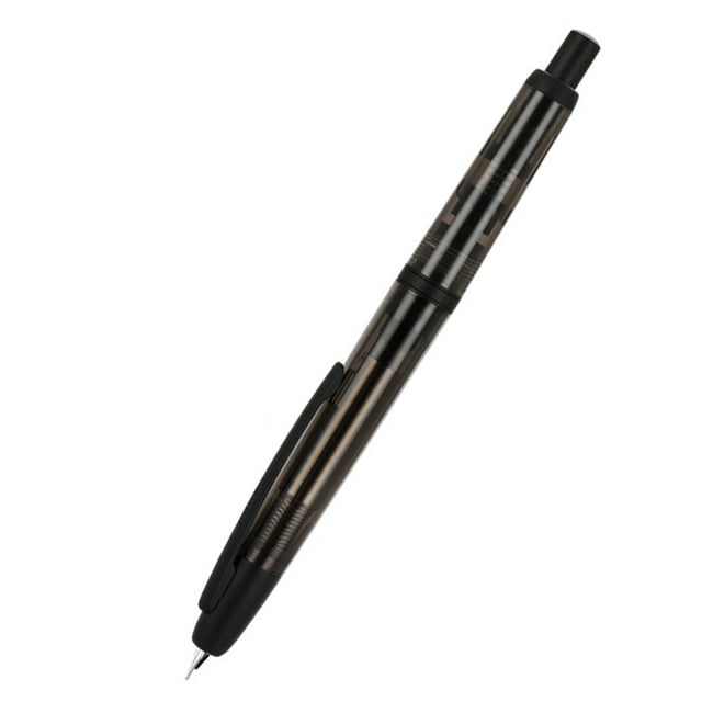 crativent Stylo Convertisseur d'Encre à Pointe Rétractable à Pression Transparente Papeterie EF Convertisseur de Pression Transparent Plume de Stylo-Plume Pince Argentée EF 0,38 mm