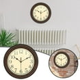 thumbnail image 2 of Clock Retro Silent Non Ticking Round Classic Clock Quartz Decorative Battery Operated Wall Clock For Living Room Kitchen Home Office 12 Inch, 2 of 7