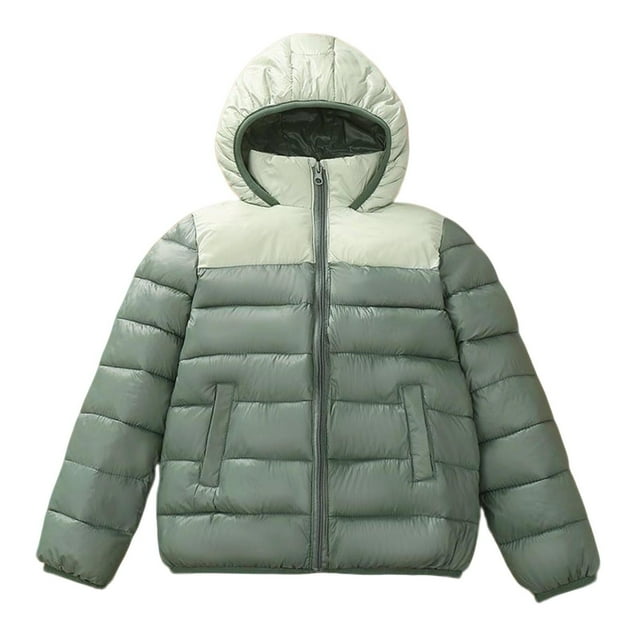 Pisexur Manteau d'Hiver pour Garçons 7-13 Ans Manteau d'Hiver Confortable pour Garçons Manteau Épais à Capuche Veste Décontractée Chaude Manteau d'Hiver pour Garçons