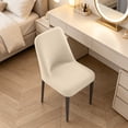 thumbnail image 6 of Stretch Fabric Round Chair Cover Soft Milk Silk Feel Slipcover Washable Protector 32.7x22.1x18.9 In for Office Dorm Home Daily Use Dust Spill Guard Relax Chair Cover Home Gift Football Party Decor, 6 of 6