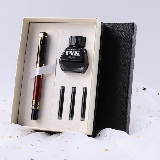 Estuche de regalo con tinta de metal para bolígrafo, regalo de empresa, láser, multifuncional, duradero