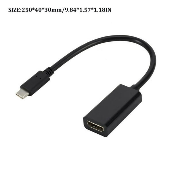 Adaptateur USB-C mâle à HDMI femelle - 4 K HD - 20 cm