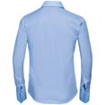 thumbnail image 2 of Russell Collection- Camisa de manga larga que no necesita planchado para mujer (Azul cielo) Russell UTBC1034_brightsky, 2 of 2