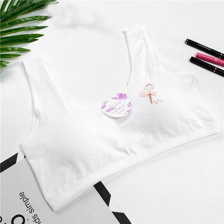 

New Lovely Girls Printing Underwear Bra Vest Children Underclothes Sport Undies