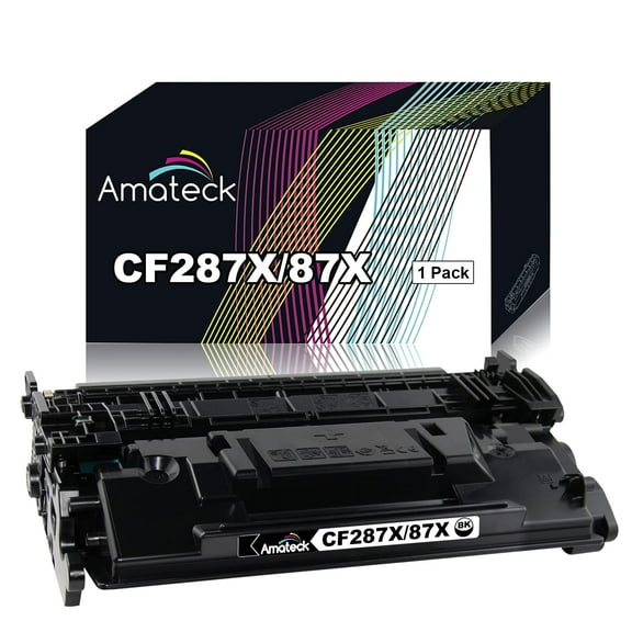 Amateck Compatible High Yield Toner Cartridge Replacement for CF287X 87X Black 1 Pack for M506dn, M506n, M506x, M527c, M527dn, M527f, M527z, M506dh, M501dn, M501n