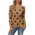 thumbnail image 1 of Sweaters for Women Star Pullover Sweater Tops Crew Neck Long Sleeve Casual Winter Sweaters Alsol Lamesa, 1 of 6