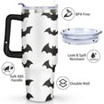 thumbnail image 3 of Halloween Tumbler Happy Halloween Pumpkin Tumbler Cup with Straw,Thermal with Lids for Hot and Cold Drinks for Fathers Husband Mothers 40 oz Spooky Tumbler, 3 of 7