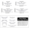 thumbnail image 2 of Angel Wing Charms Tibetan Style Alloy Wing Beads for Jewelry Making Wedding Christmas Decoration, 2 of 9