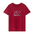 thumbnail image 1 of Camiseta para mujer Verano Suave Verano Tops para Calle Oficina Vacaciones Señoras Regalo S, 1 of 7