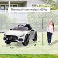thumbnail image 5 of TROPOW Electric Ride On Cars with Remote Control,12V Kids Ride-On Car, Licensed Mercedes-Benz Ride-On Toy with Parent Remote Control, MP3 Player – Electric Vehicle for 3-8 Year Olds,White, 5 of 8
