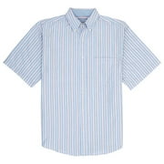 Faded Glory - Big Men's Sky Stripe Short-Sleeved Oxford Shirt