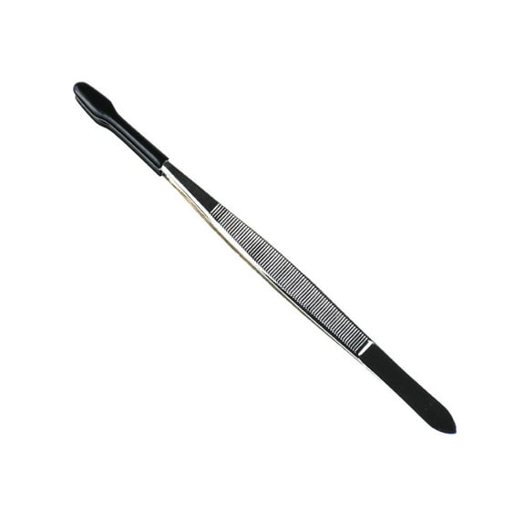 UNTERING Tweezers Rubber Tipped Tweezers Practical Stamp Tweezers Flat Tip Tweezers Stainless Steel Tweezers Coin Tweezers for Industrial