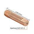thumbnail image 3 of 10xMB-15AK M6*25mm MIG MAG Welding Torch Contact Tips Aperture Gas Nozzle Copper, 3 of 7